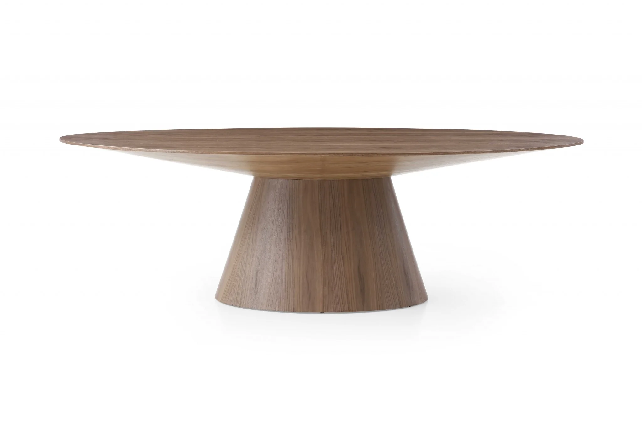 Gray Oak Veneer Oval Dining Table By Homeroots - Image 7