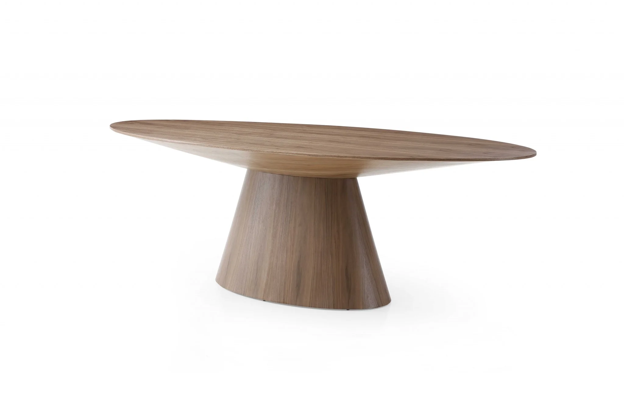 Gray Oak Veneer Oval Dining Table By Homeroots - Image 8