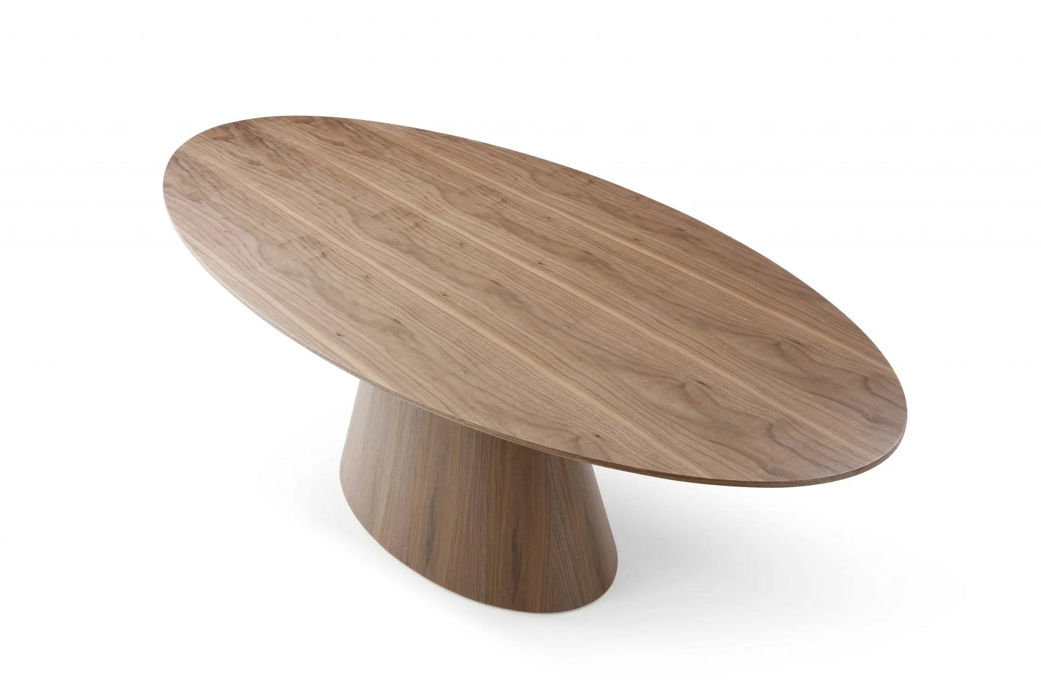 Gray Oak Veneer Oval Dining Table By Homeroots - Image 9