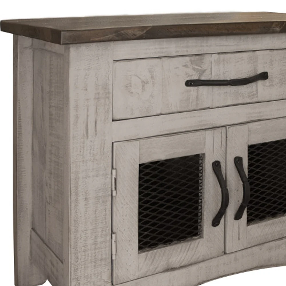 Gray One Drawer Nightstand By Homeroots - Image 3