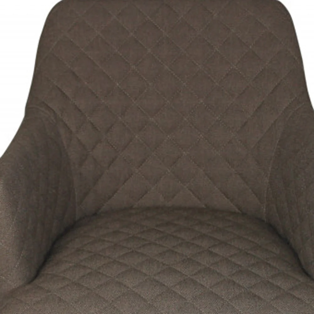 Gray Polyester Blend And Natural Solid Color Side Chair By Homeroots - Image 3