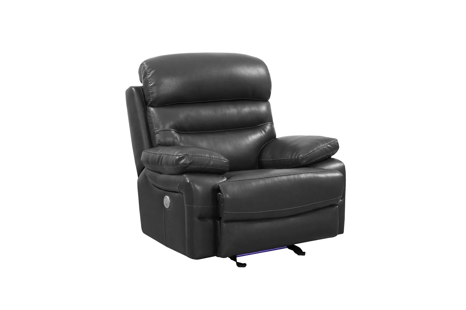 Gray Power Reclining Chair By Homeroots - 366318 - Image 2