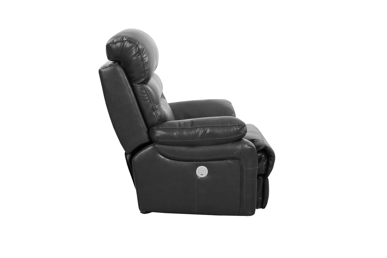 Gray Power Reclining Chair By Homeroots - 366318 - Image 3