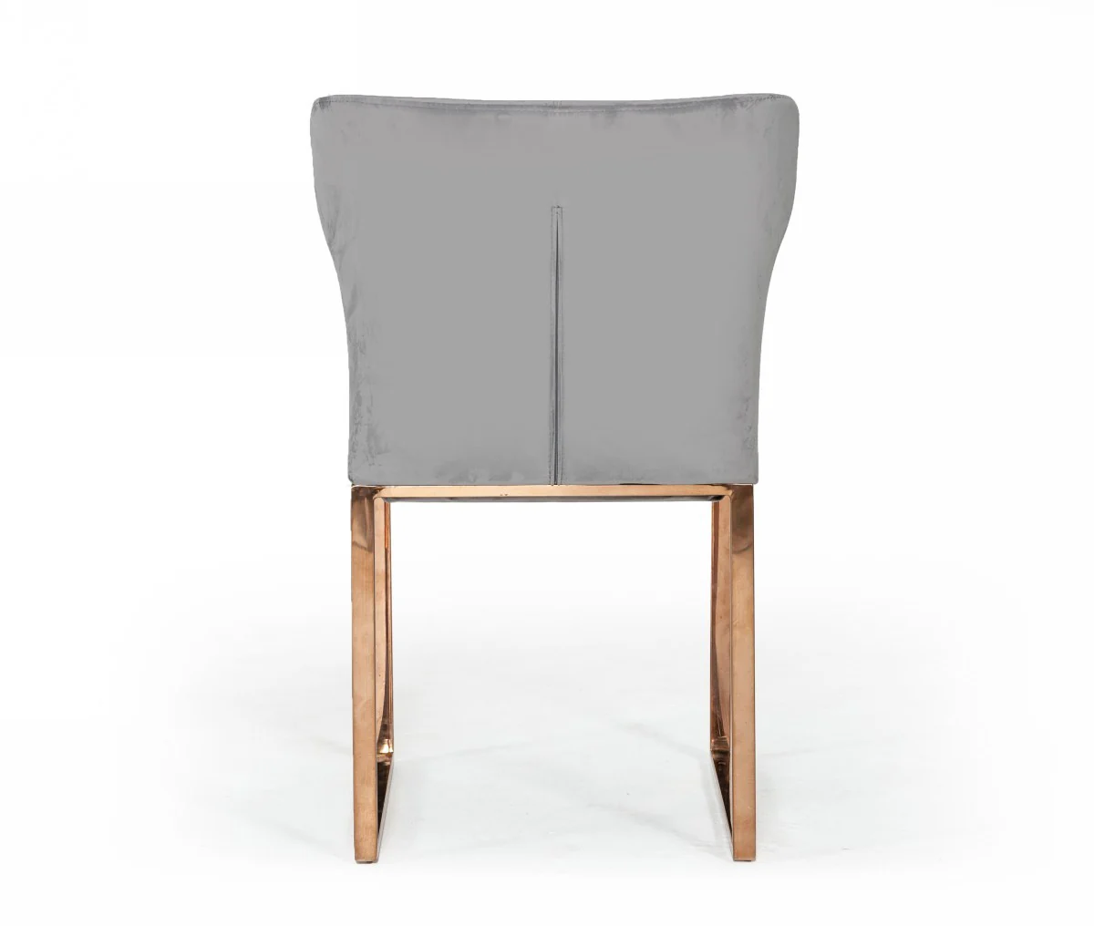 Gray Rosegold Velvet Dining Chair By Homeroots - Image 4