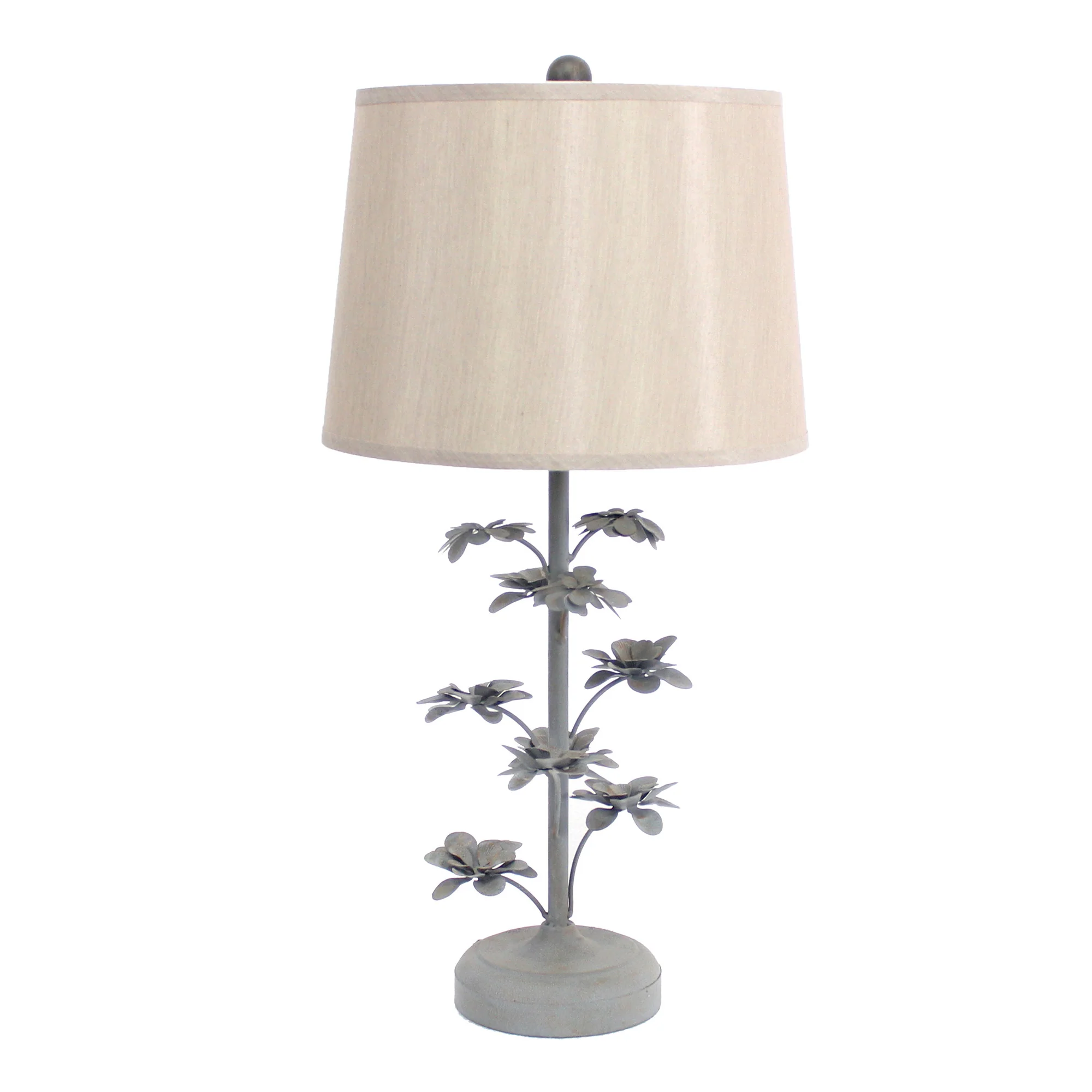 Gray Rustic Flowering Tree - Table Lamp By Homeroots - Image 2
