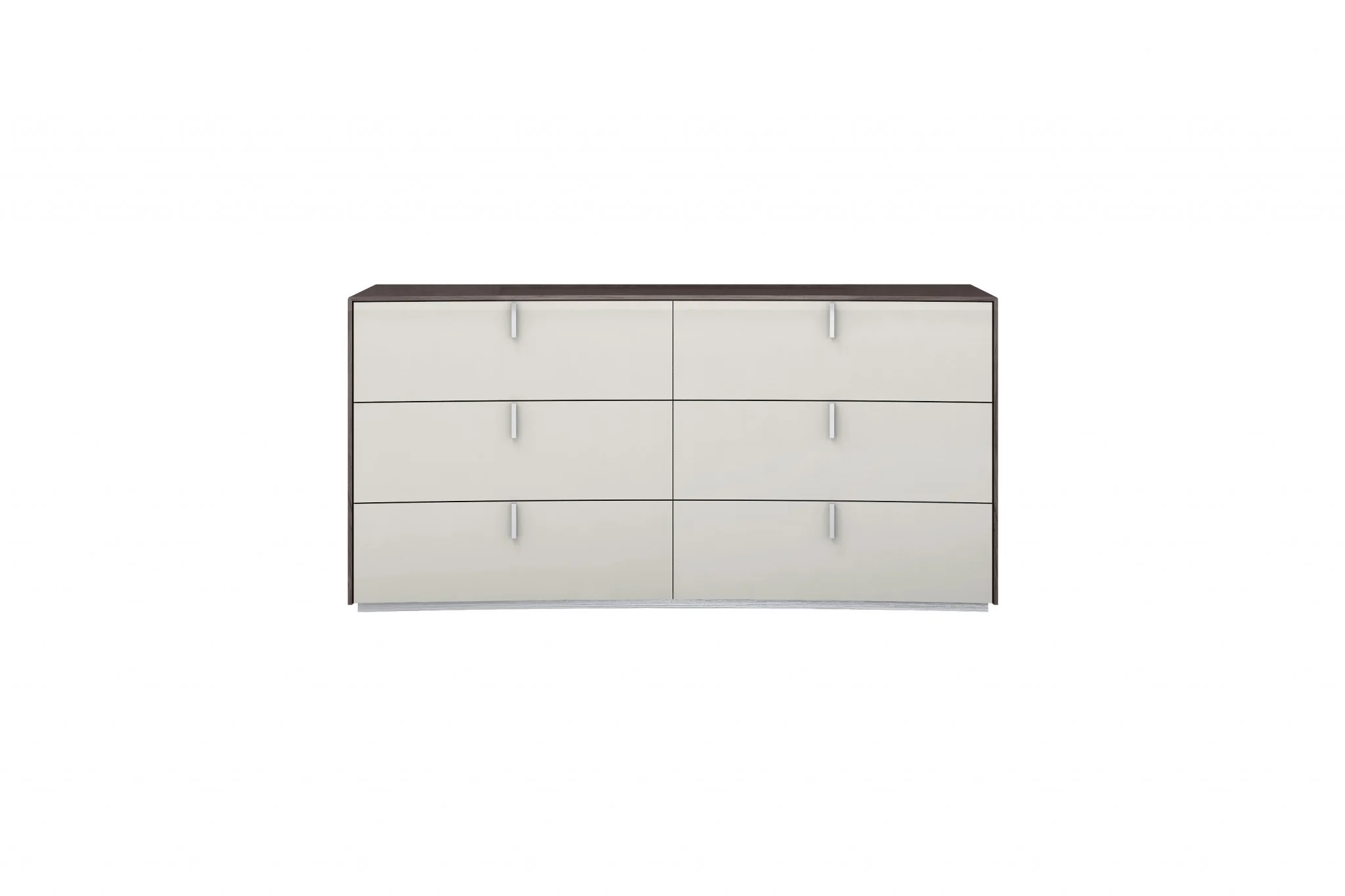 Gray Six Drawer Double Dresser By Homeroots - Image 4