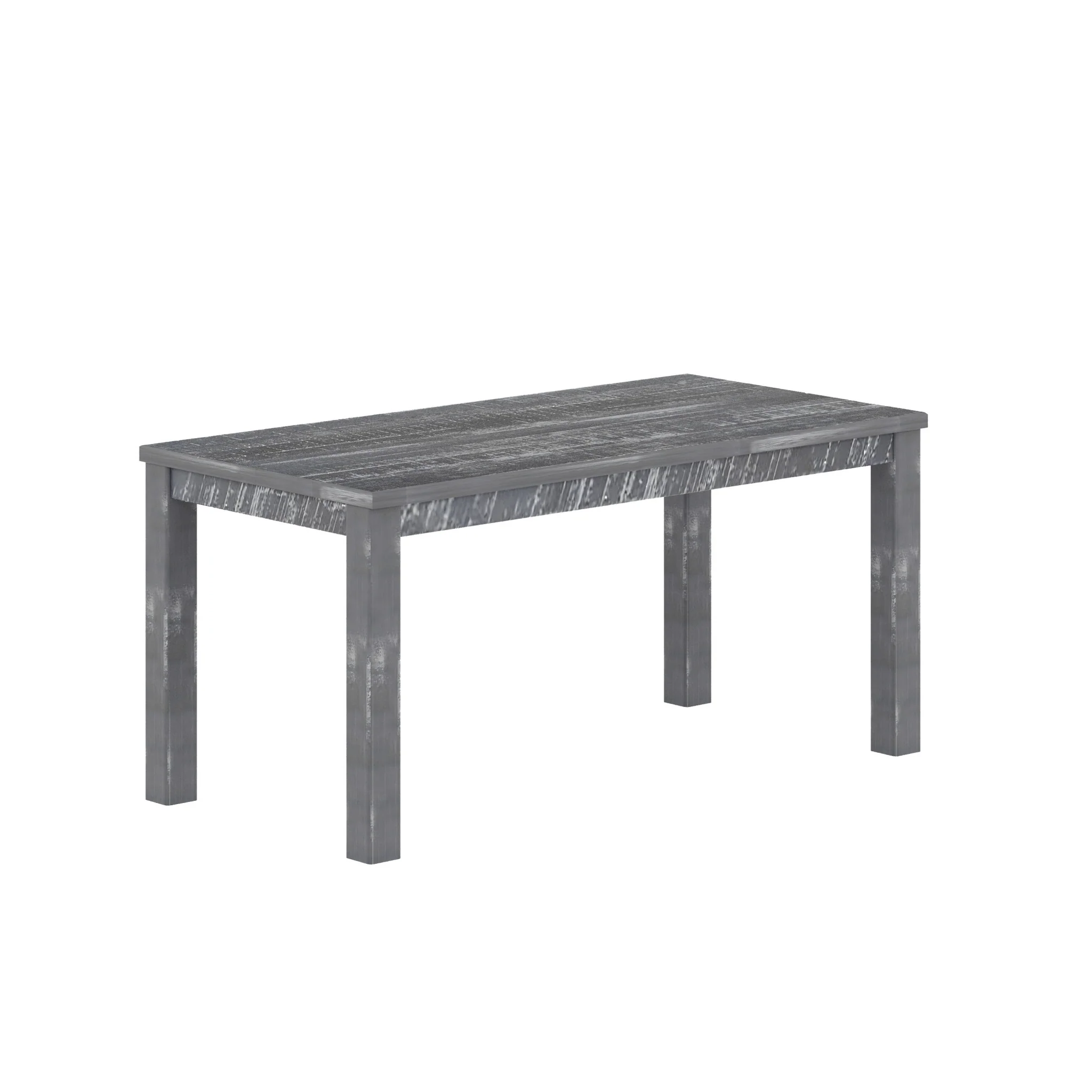 Gray Solid Wood Dining Table By Homeroots - Image 3
