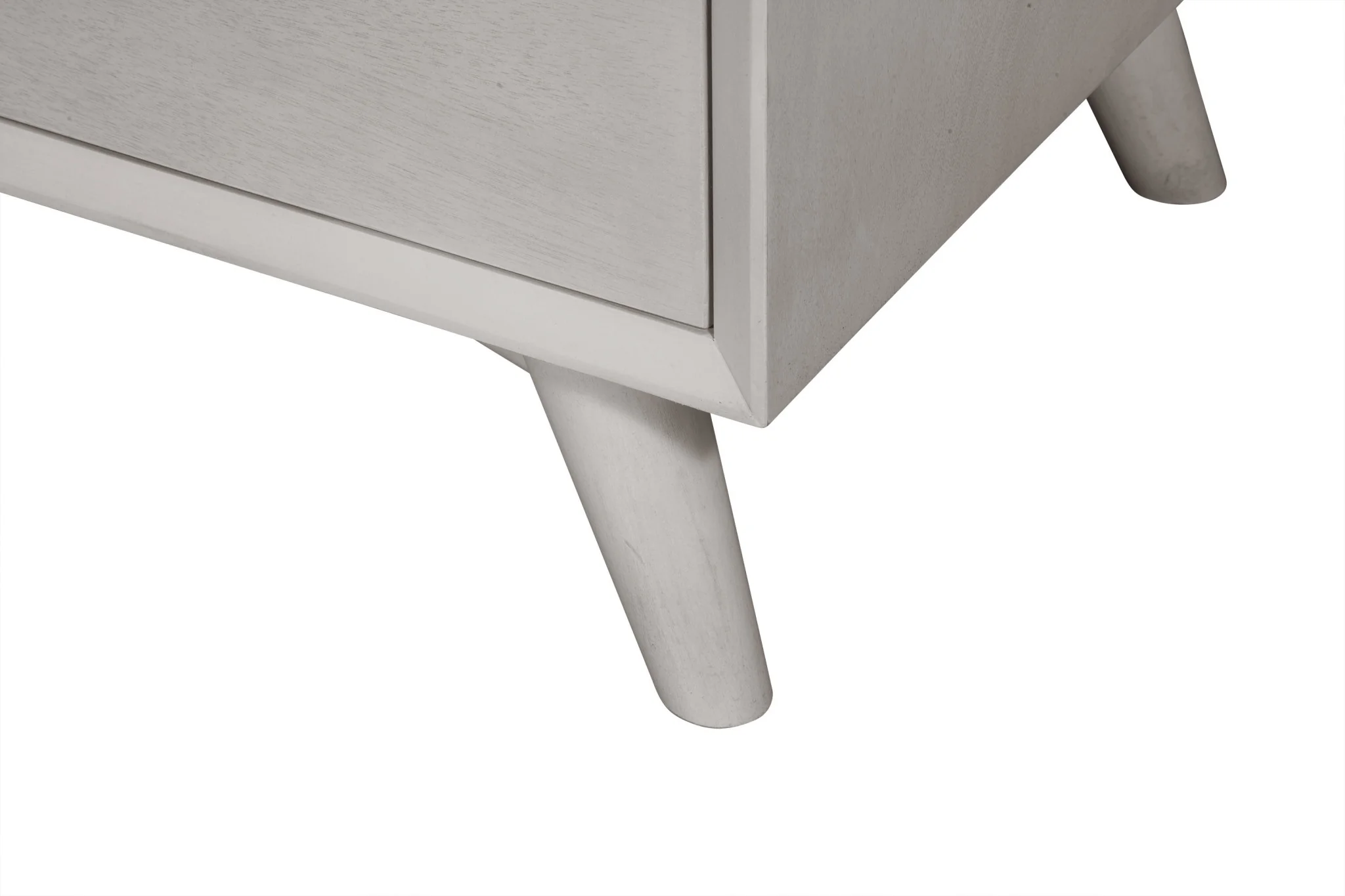 Gray Solid Wood Seven Drawer Double Dresser By Homeroots - Image 4