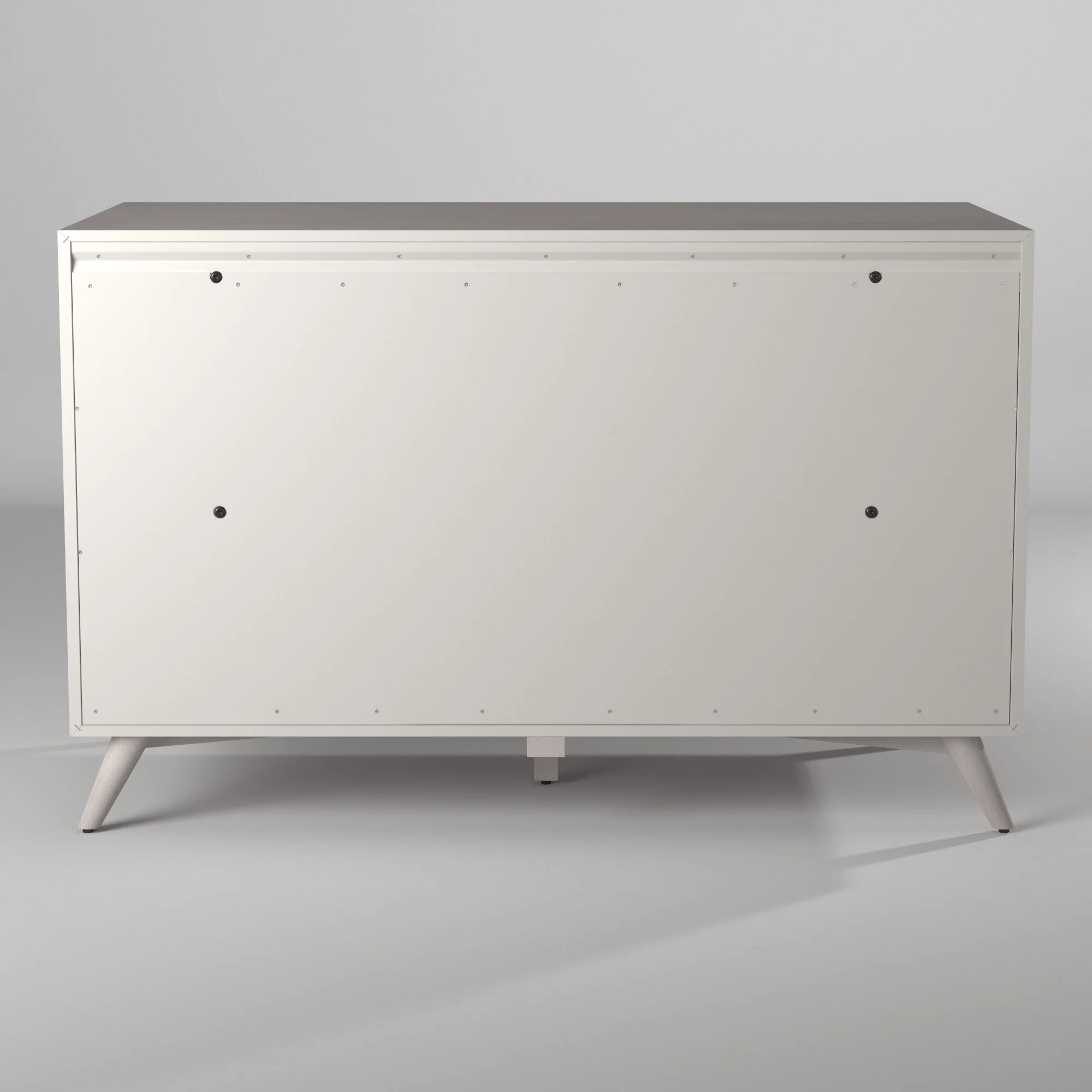 Gray Solid Wood Seven Drawer Double Dresser By Homeroots - Image 6