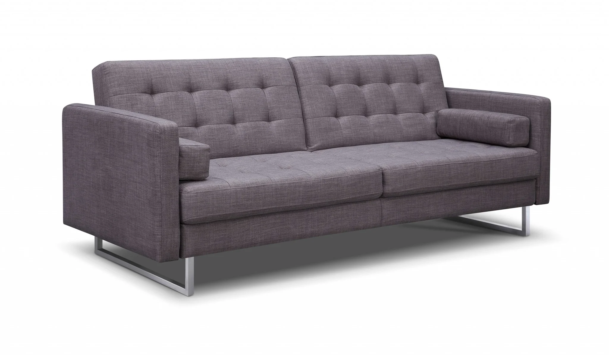 Gray Stainless Steel Sofa Bed By Homeroots - Image 2