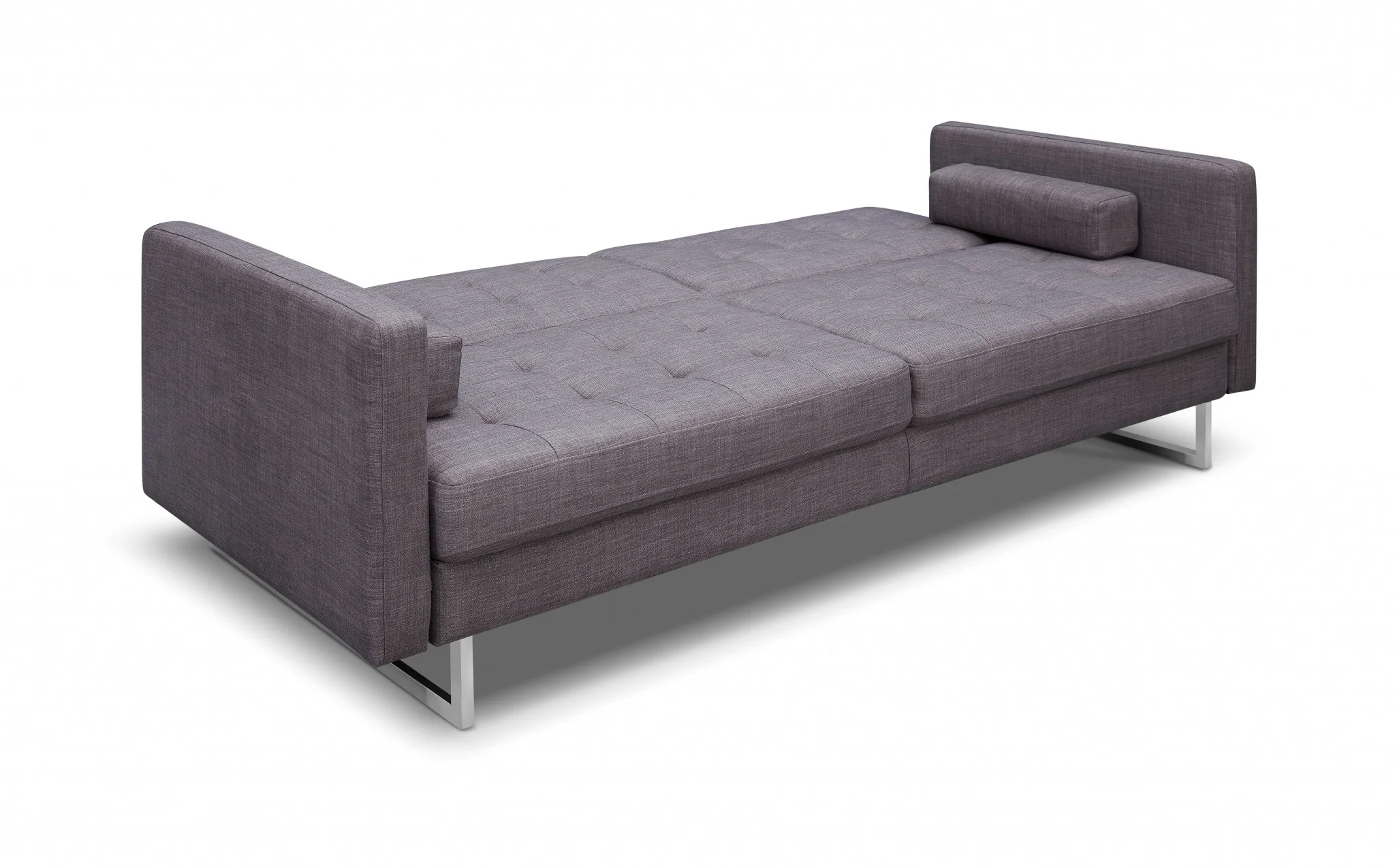 Gray Stainless Steel Sofa Bed By Homeroots - Image 3
