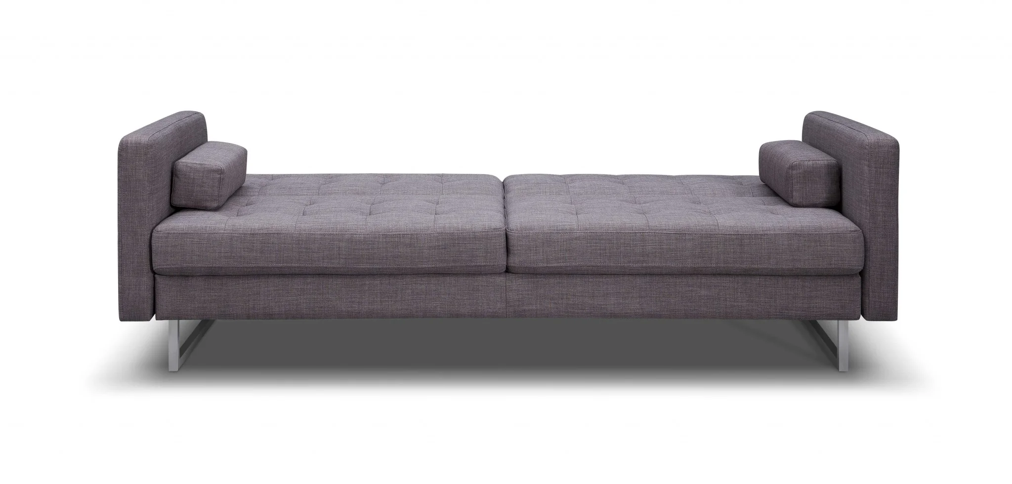 Gray Stainless Steel Sofa Bed By Homeroots - Image 4