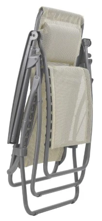 Gray Steel Outdoor Zero Gravity Chair By Homeroots - Image 3