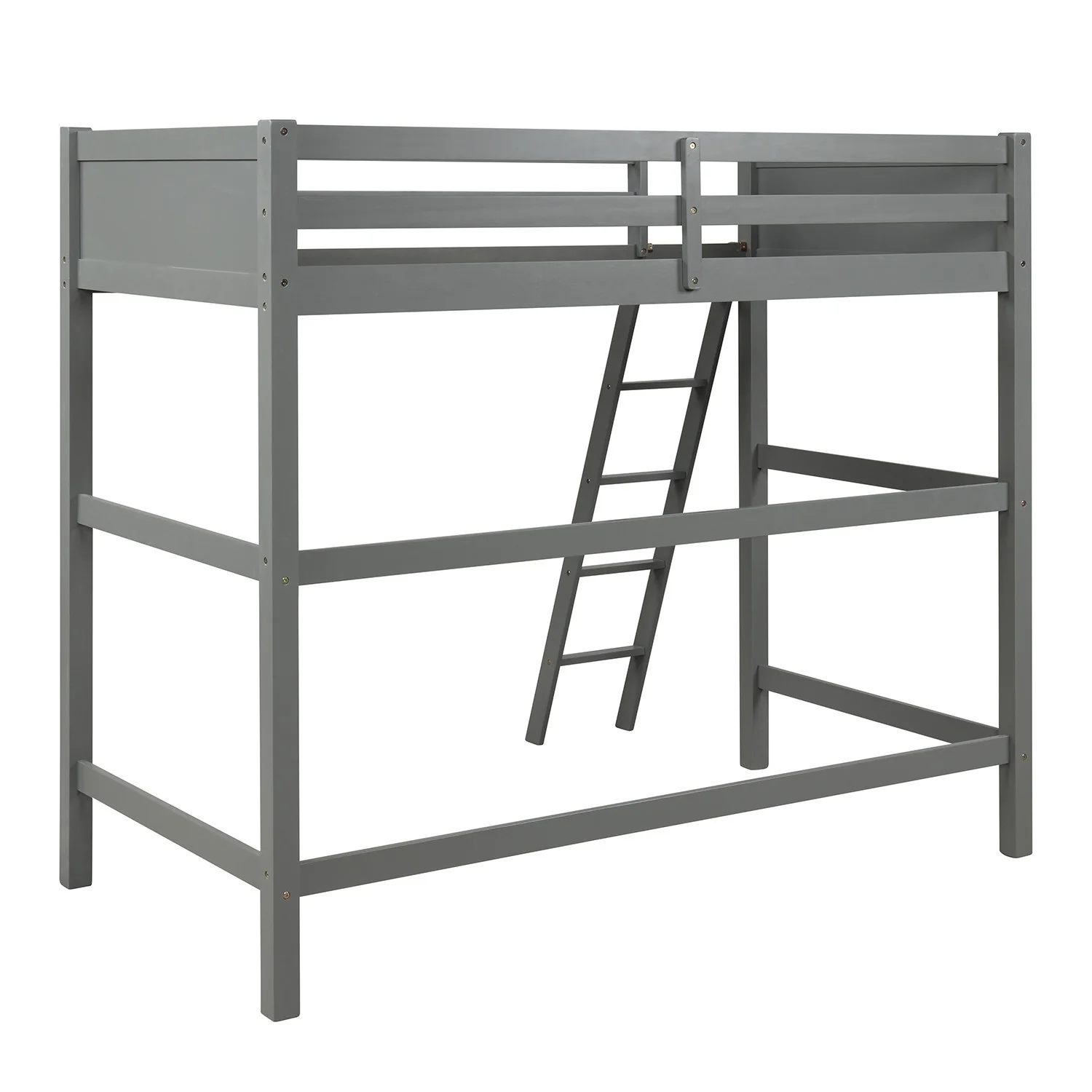 Gray Twin Size High Loft Bed By Homeroots - Image 5