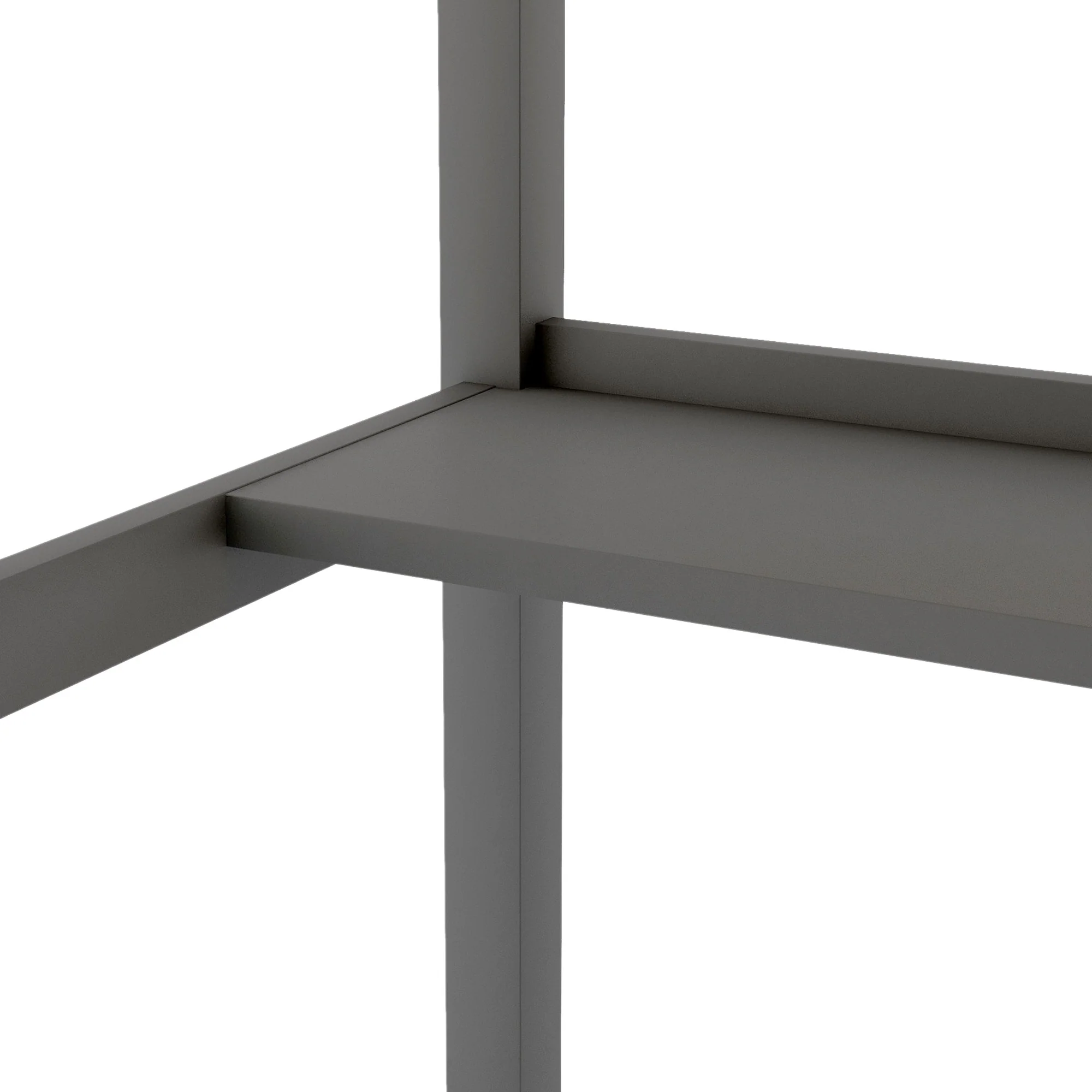 Gray Twin Size Wood Loft Bed With Storage Shelves And Desk By Homeroots - Image 8