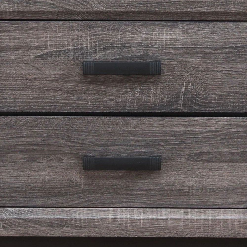 Gray Two Drawer Nightstand By Homeroots - Image 5
