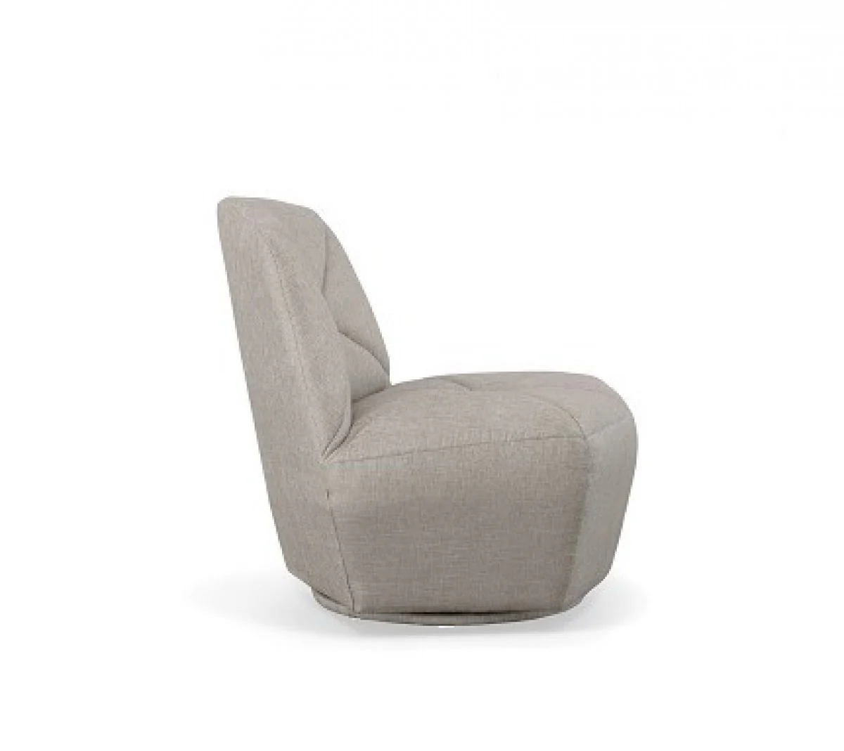 Gray Upholstered Lounge Chair By Homeroots - Image 3