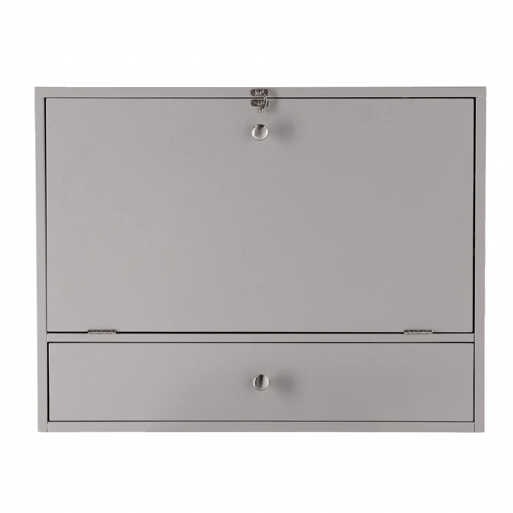 Gray Wall Mount Folding Desk By Homeroots - Image 4