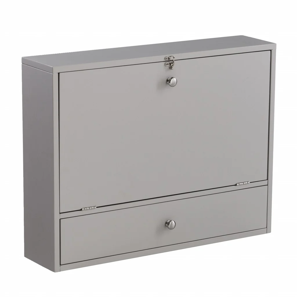 Gray Wall Mount Folding Desk By Homeroots - Image 5