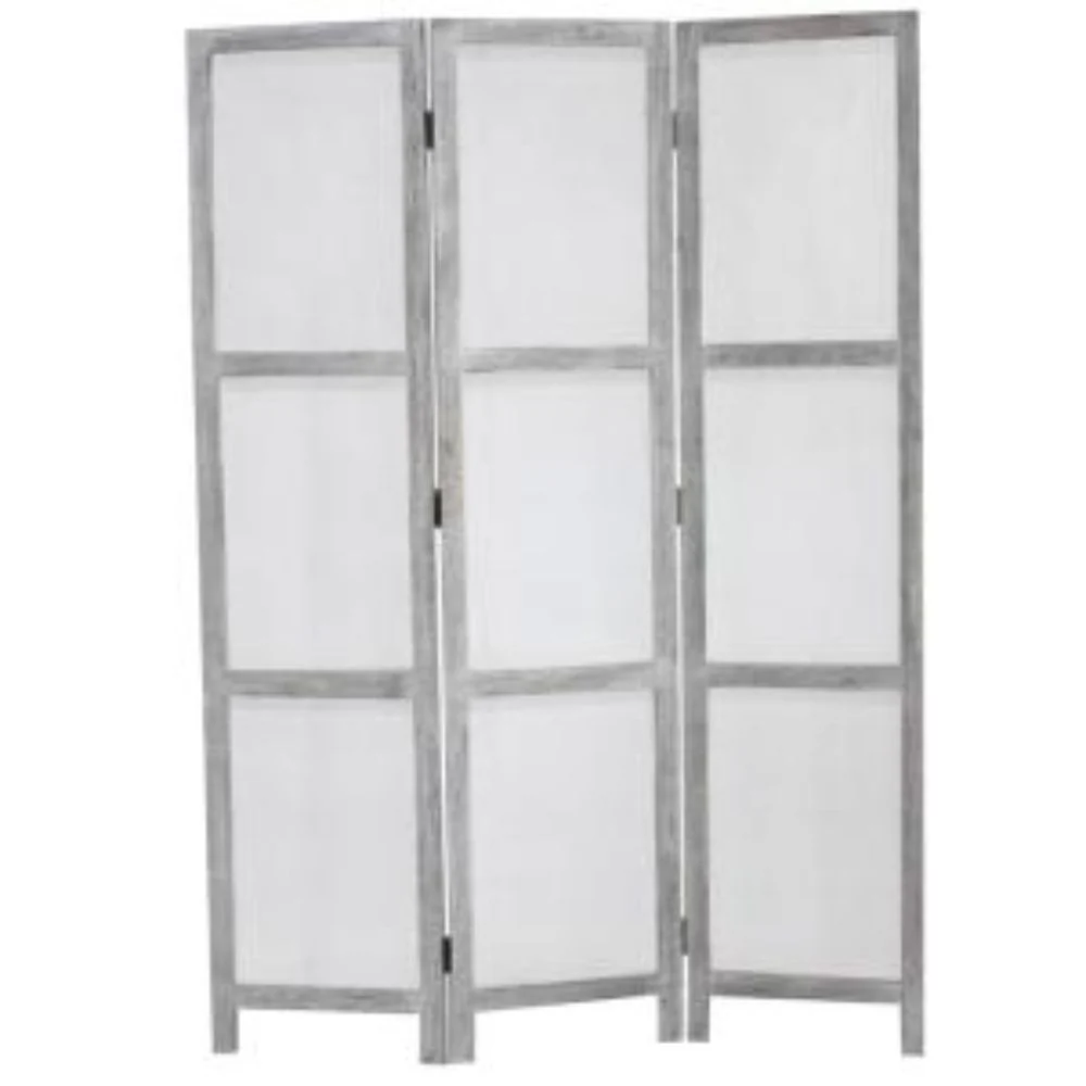 Gray Wood Breezer Mesh Screen By Homeroots - Image 2