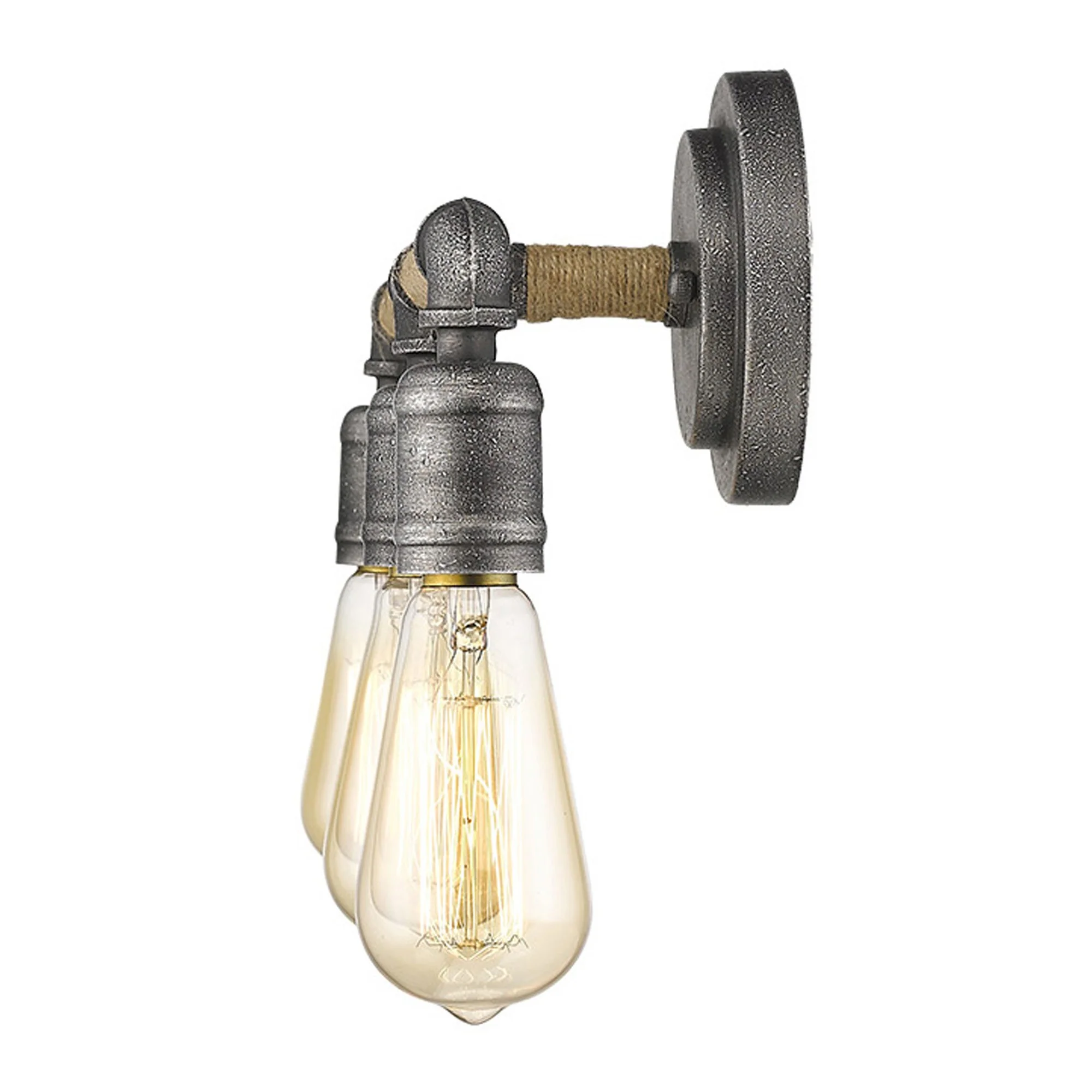 Grayson 3-Light Antique Gray Vanity By Homeroots - Image 5