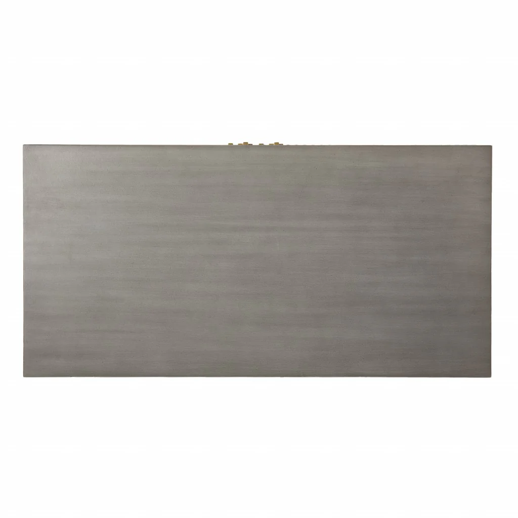 Graywash Textured Geo Contemporary Accent Cabinet By Homeroots - Image 8