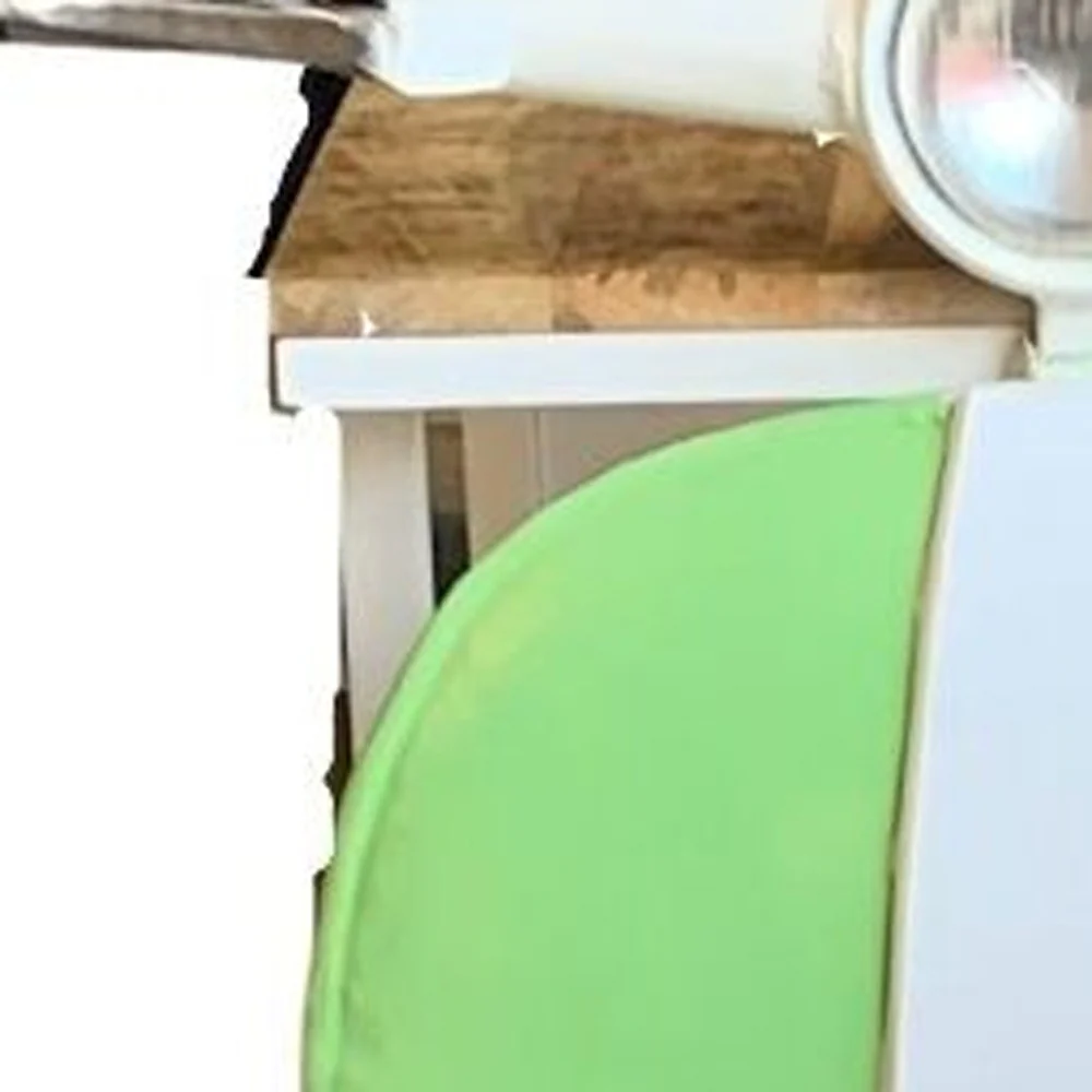 Green And White Novelty Scooter Open Cabinet with Two Shelves By Homeroots - Image 8