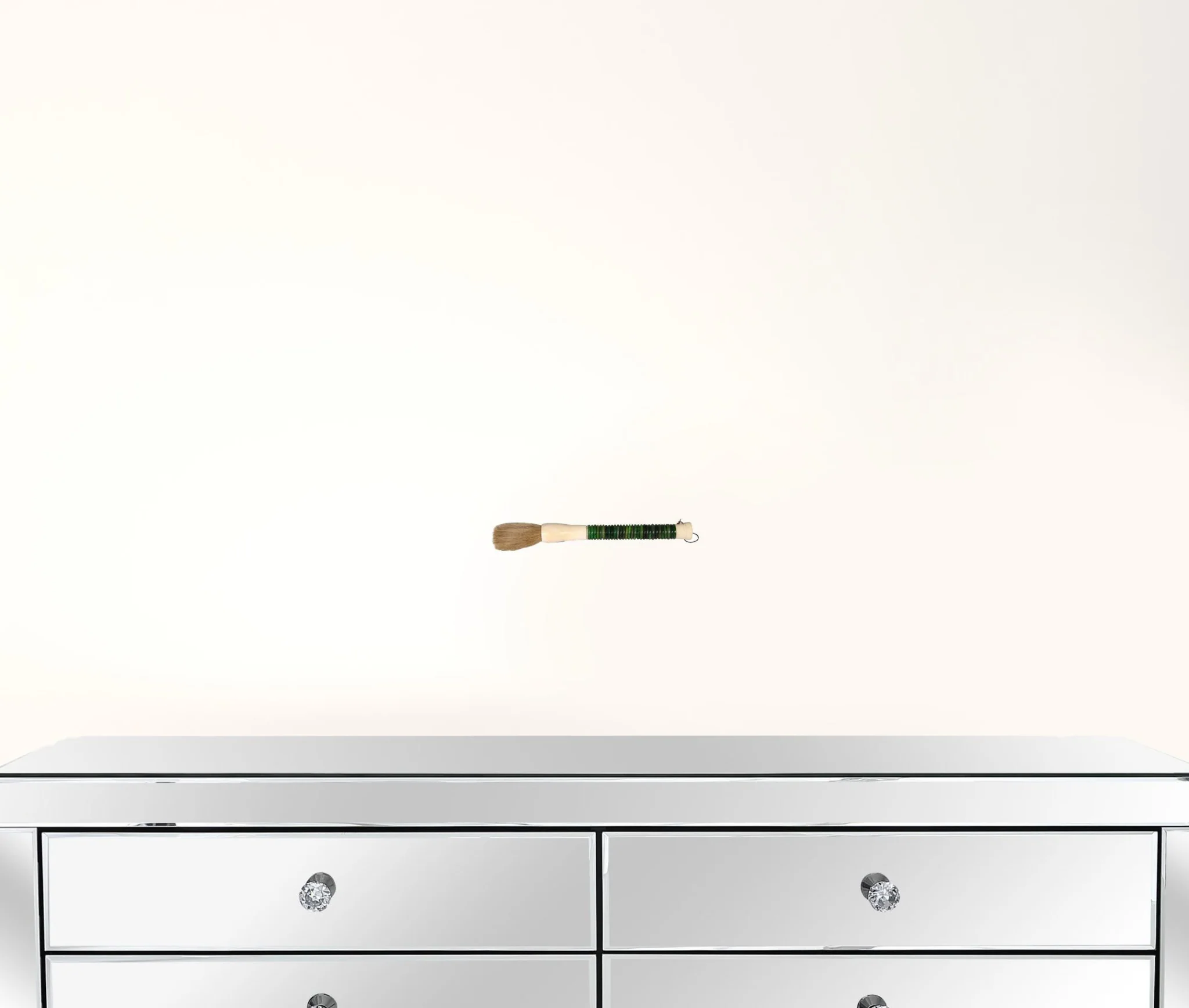 Green Jade Abacus Disc Decorative Calligraphy Brush By Homeroots - Image 2