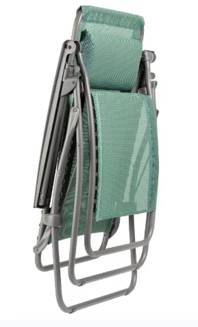 Green Metal Outdoor Zero Gravity Chair with Green Cushion By Homeroots - Image 3