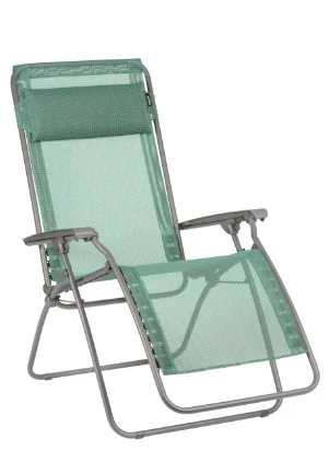 Green Metal Outdoor Zero Gravity Chair with Green Cushion By Homeroots - Image 4
