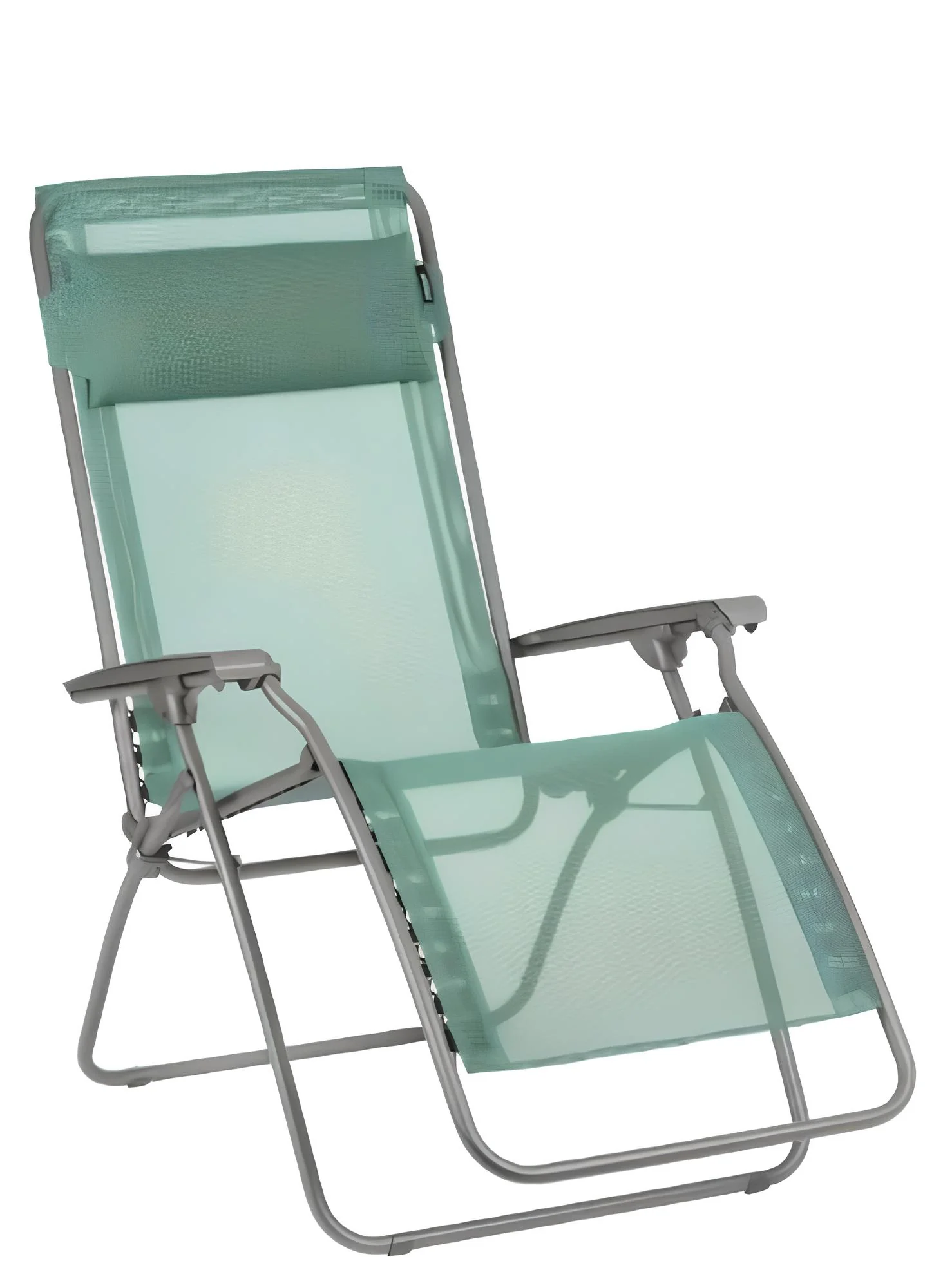 Green Metal Outdoor Zero Gravity Chair with Green Cushion By Homeroots - Image 6