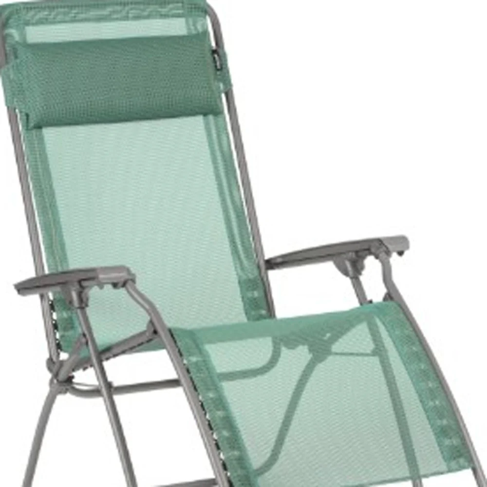 Green Metal Outdoor Zero Gravity Chair with Green Cushion By Homeroots - Image 7