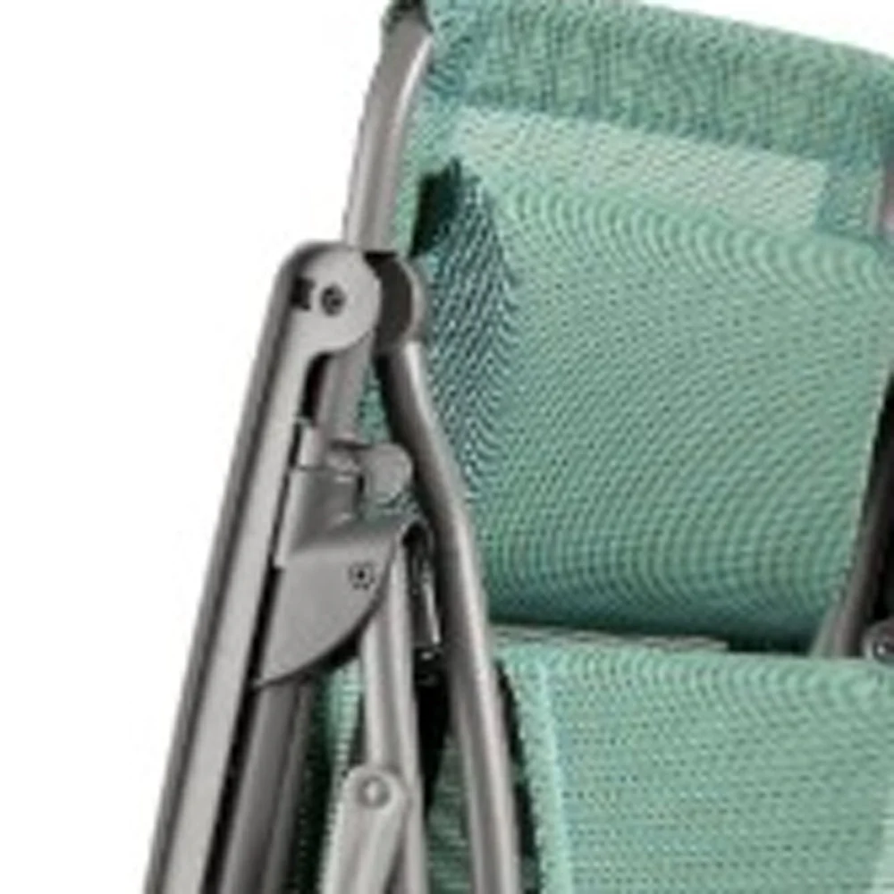 Green Metal Outdoor Zero Gravity Chair with Green Cushion By Homeroots - Image 8