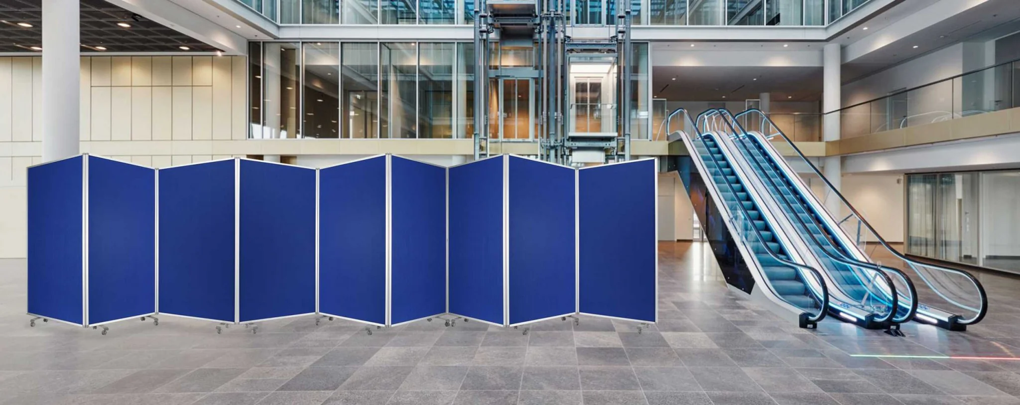 Green Rolling Three Panel Room Divider Screen By Homeroots - Image 10