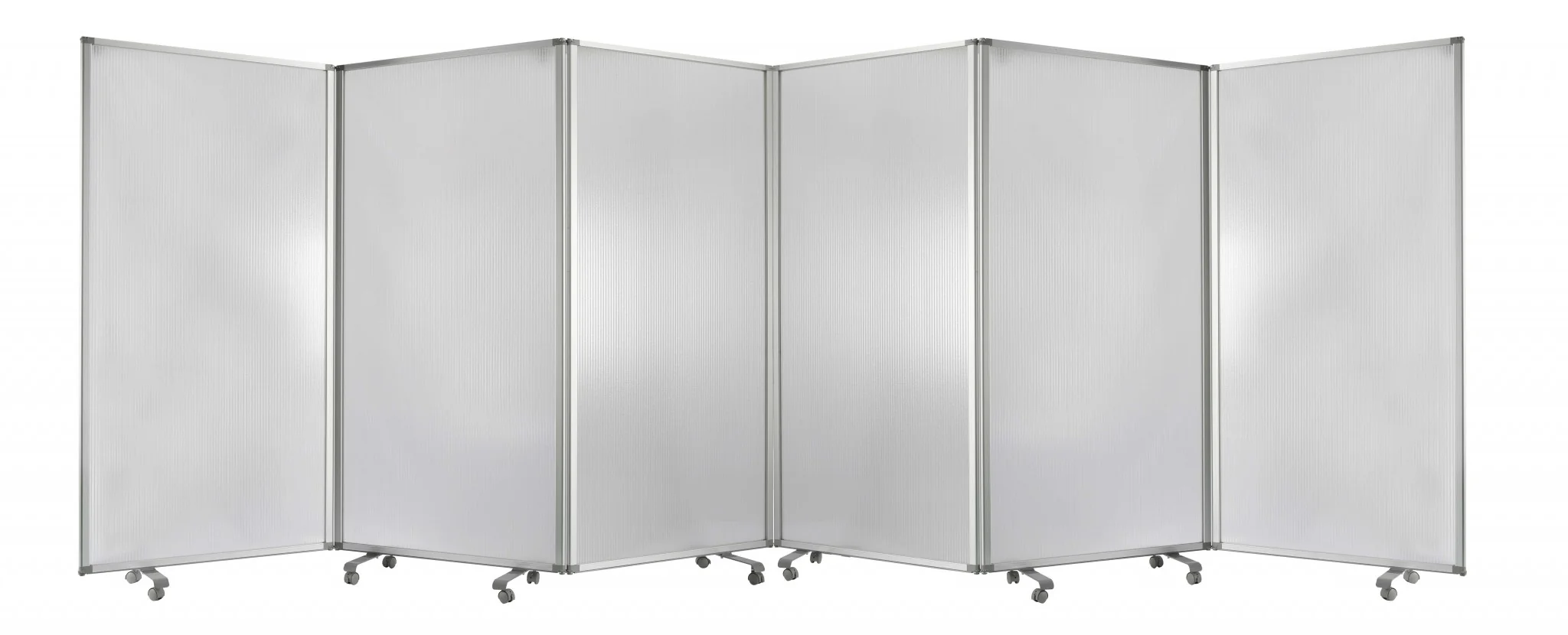 Green Rolling Three Panel Room Divider Screen By Homeroots - Image 13