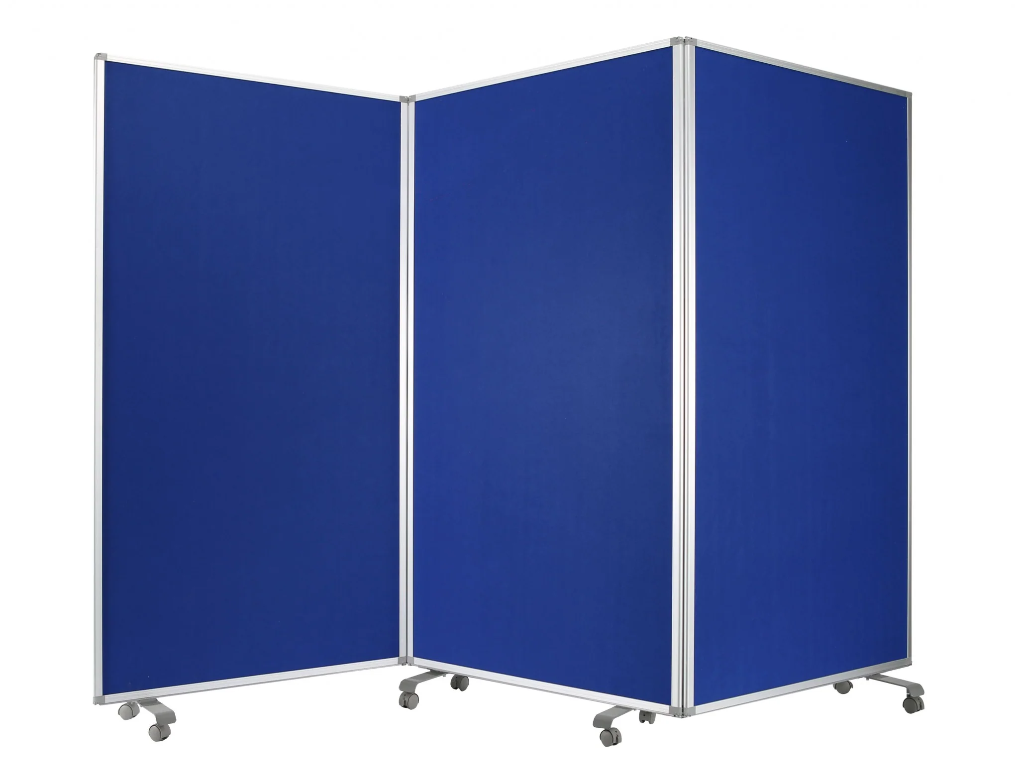 Green Rolling Three Panel Room Divider Screen By Homeroots - Image 5