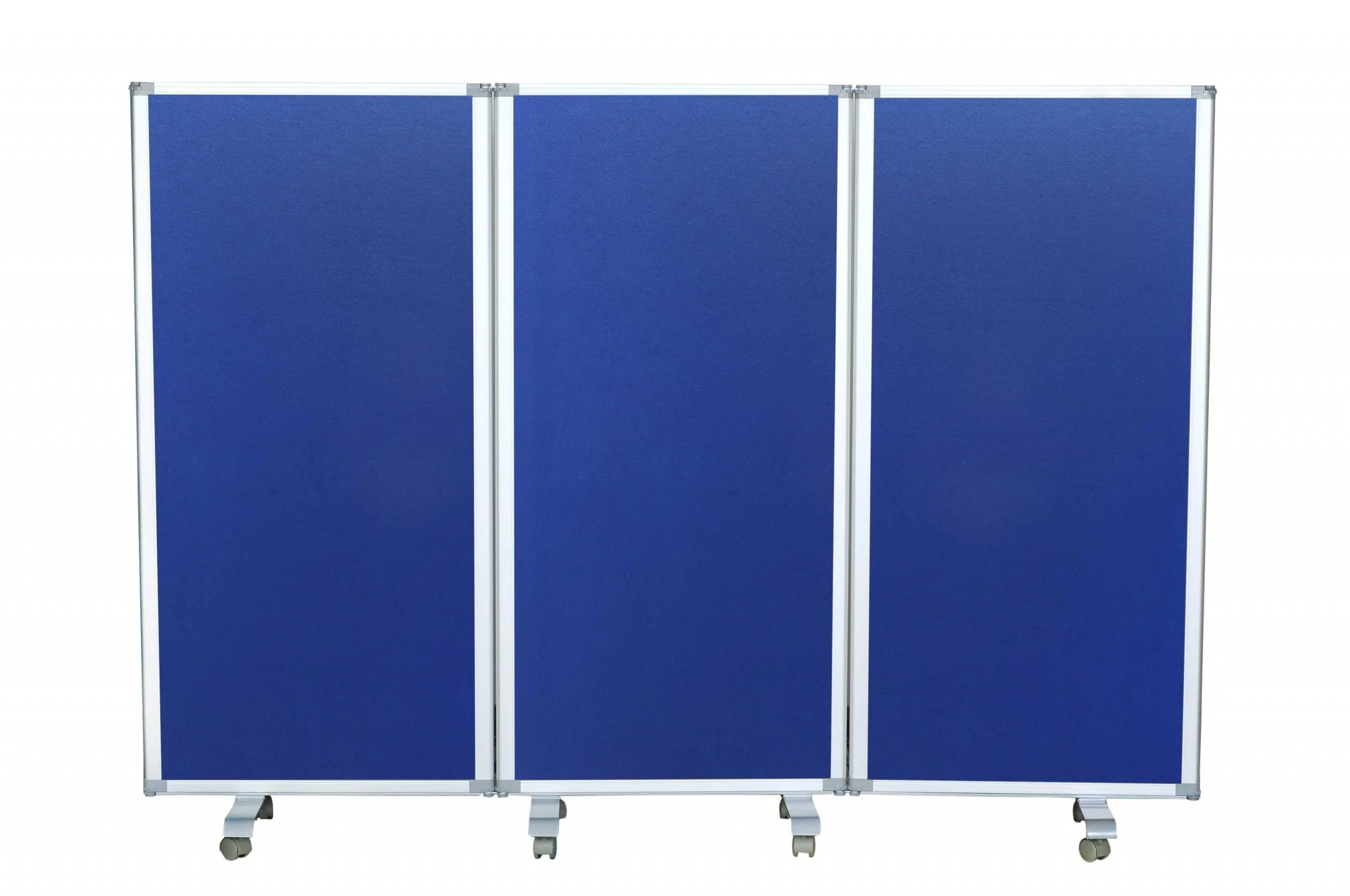 Green Rolling Three Panel Room Divider Screen By Homeroots - Image 8