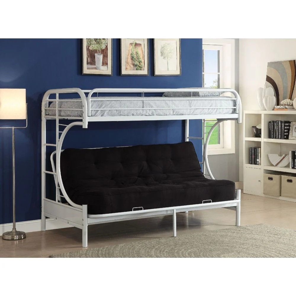 Green Twin Over Full Futon Bunk Bed By Homeroots - Image 11