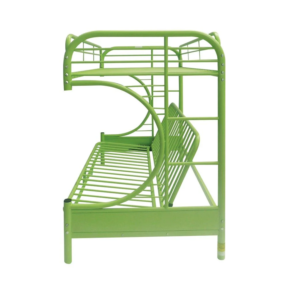 Green Twin Over Full Futon Bunk Bed By Homeroots - Image 2