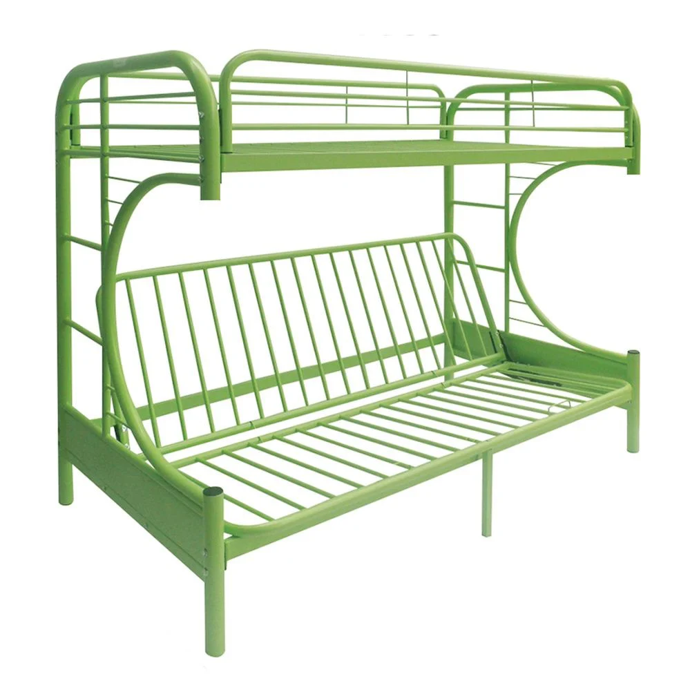 Green Twin Over Full Futon Bunk Bed By Homeroots - Image 3