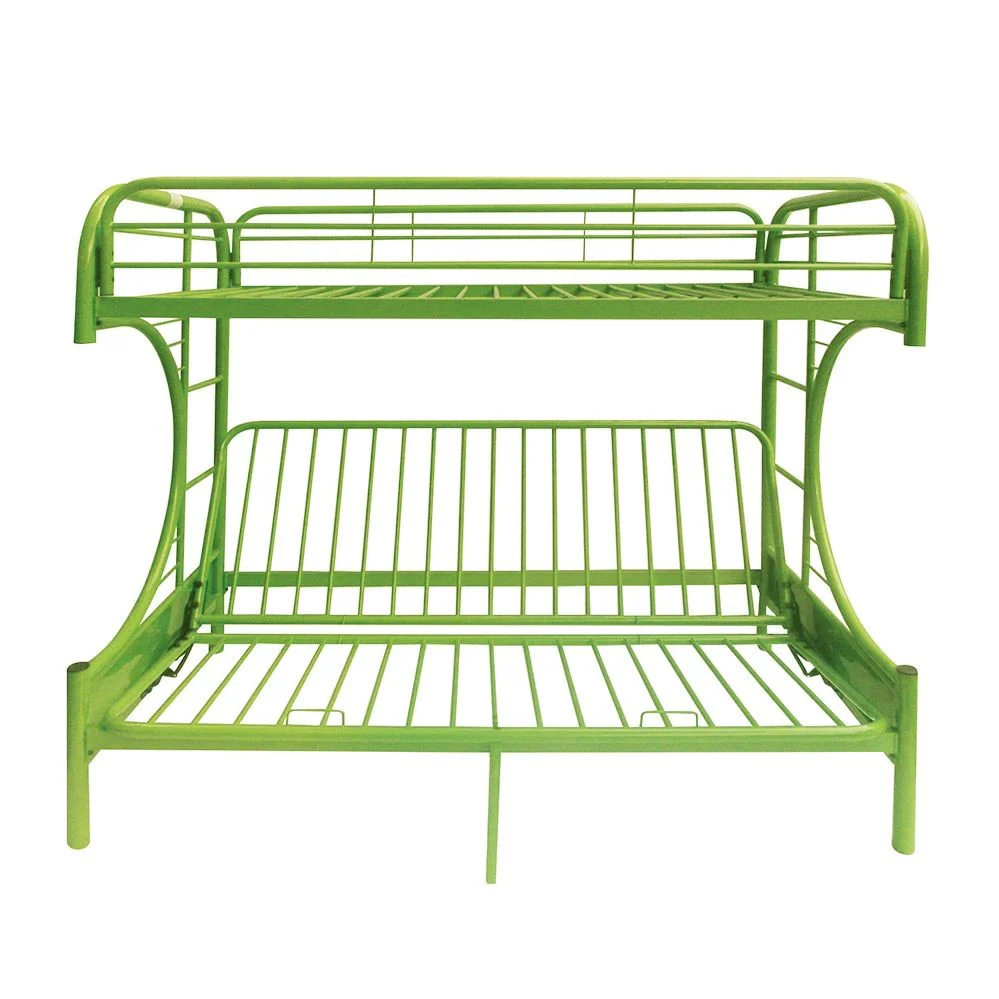 Green Twin Over Full Futon Bunk Bed By Homeroots - Image 4