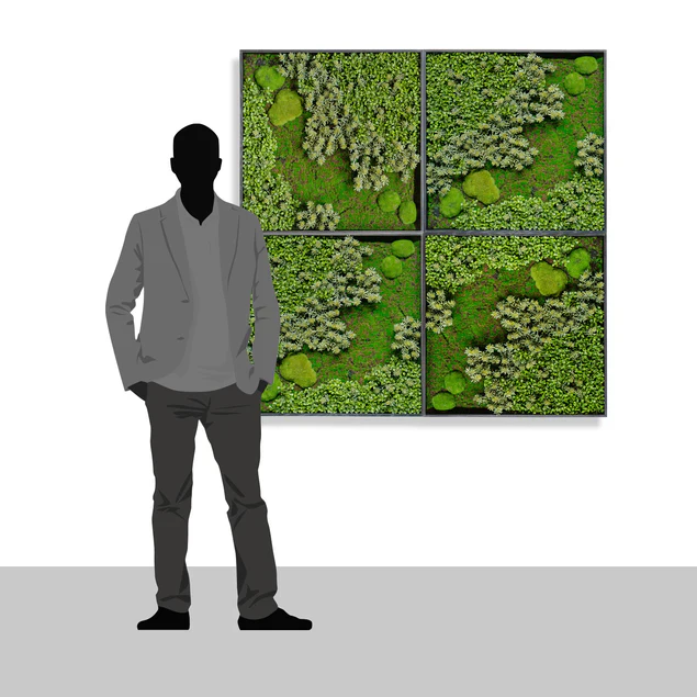 Green Wall, "Essex Mix 1" By Gold Leaf Design Group - Image 3