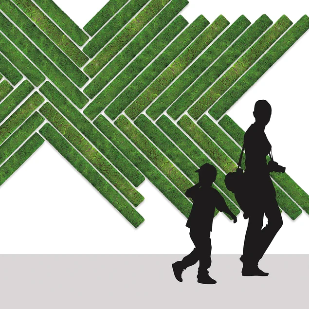 Green Wall, Strip 24.5"L "New By Gold Leaf Design Group - Image 9