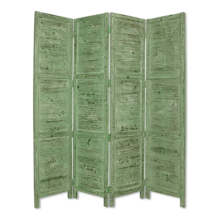Green Wood Screen By Homeroots - Image 2