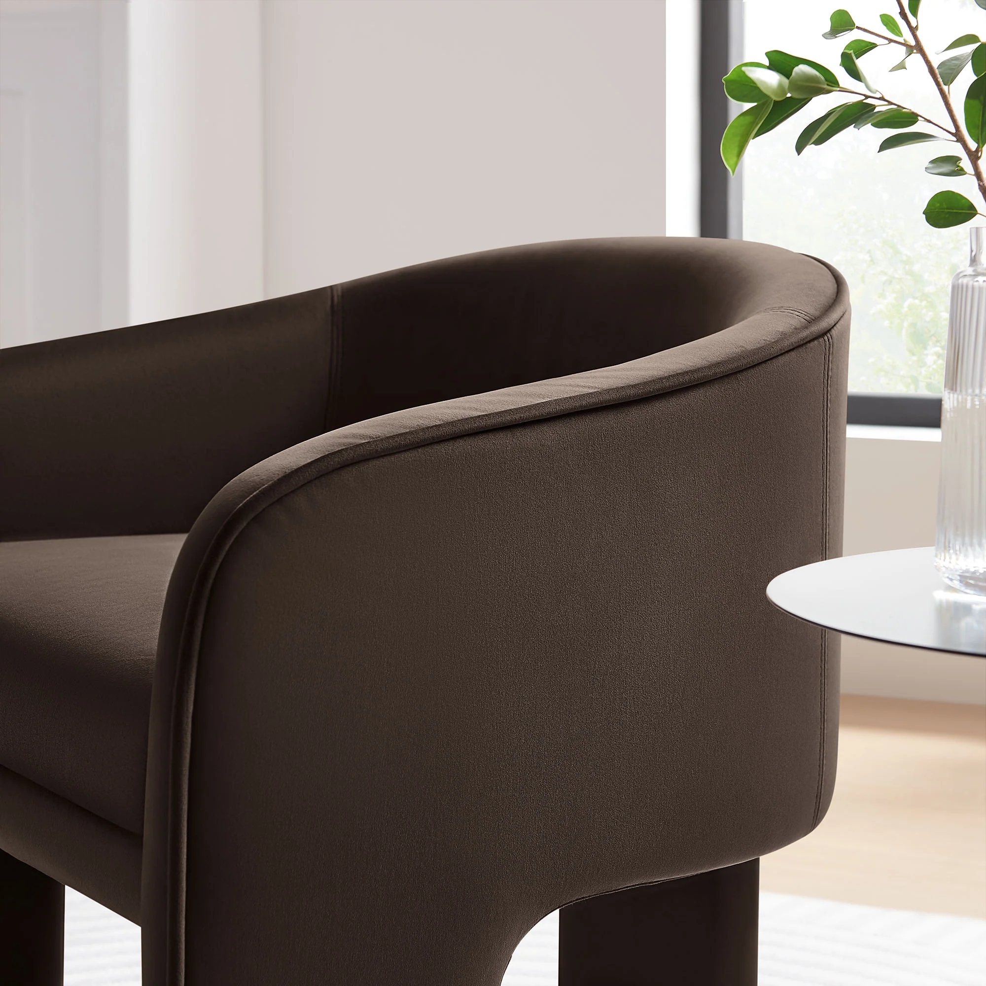 Greer Performance Velvet Upholstered Accent Armchair by Modway - Image 24