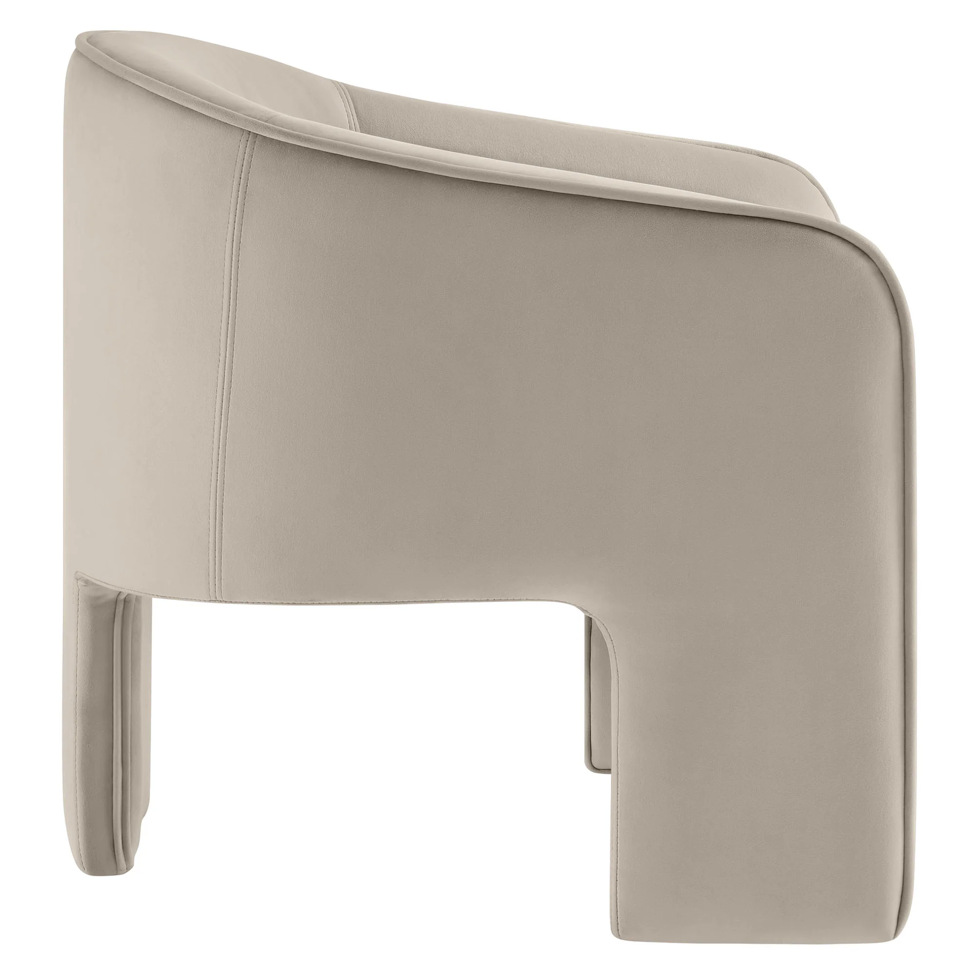 Greer Performance Velvet Upholstered Accent Armchair by Modway - Image 3
