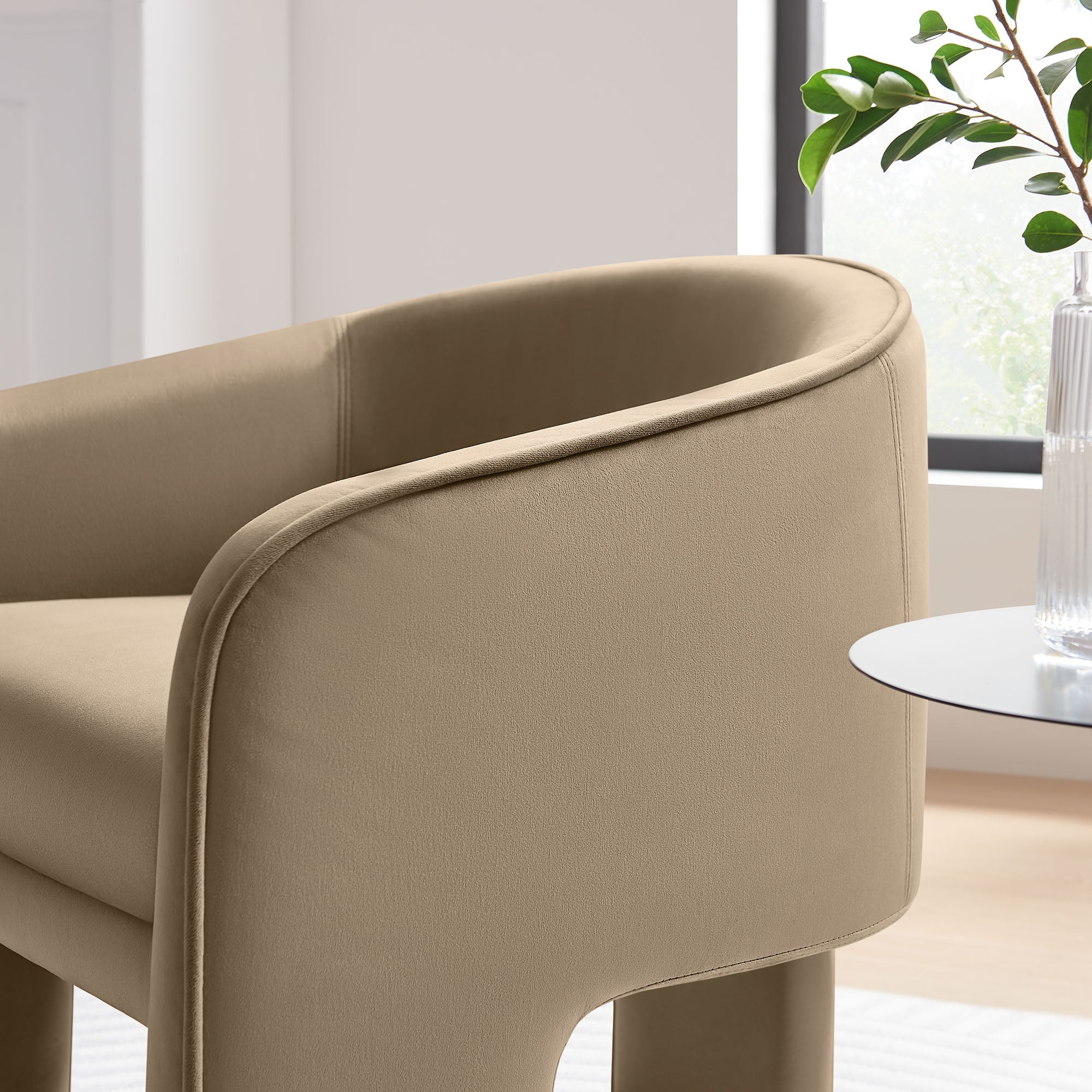 Greer Performance Velvet Upholstered Accent Armchair by Modway - Image 33