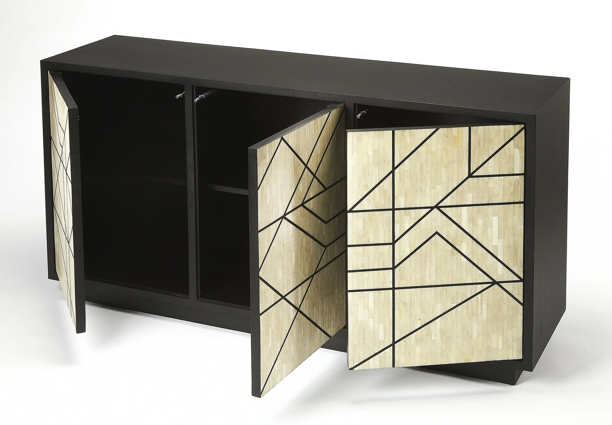 Greta Bone Inlay Sideboard By Homeroots - Image 2
