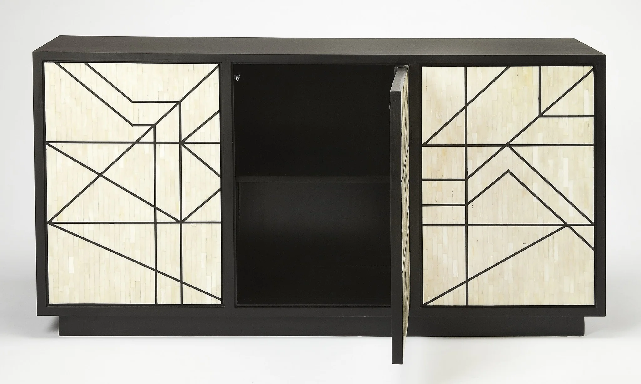 Greta Bone Inlay Sideboard By Homeroots - Image 3