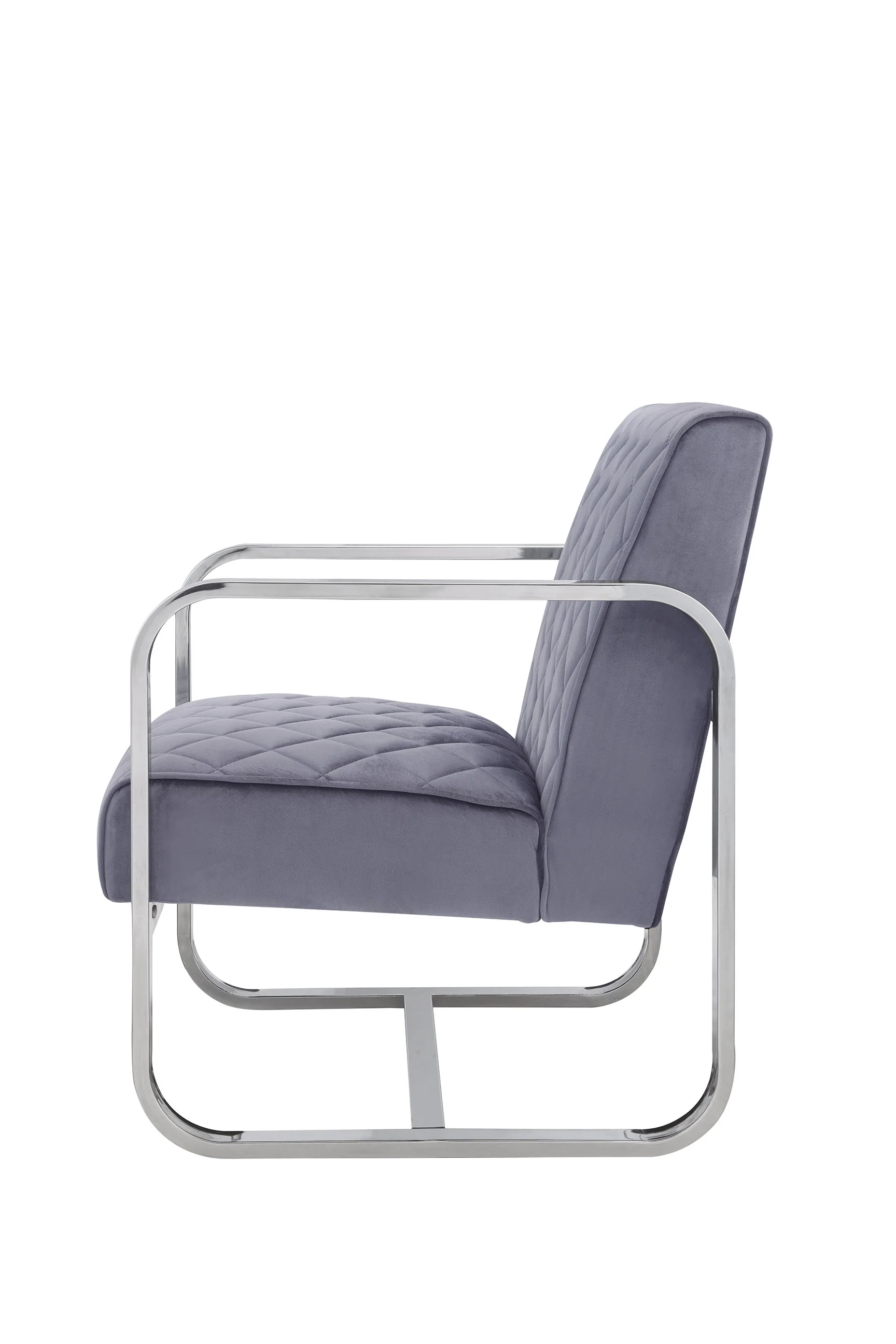 Grey Accent Chair By Homeroots - Image 4